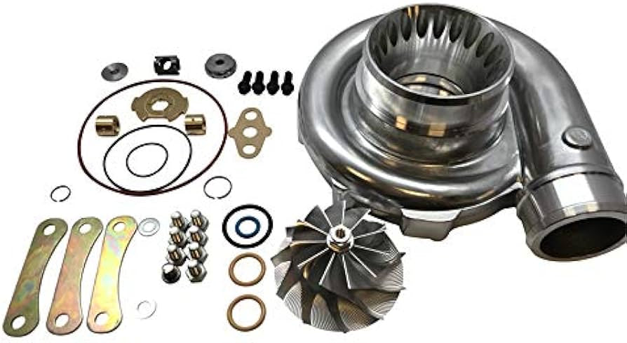 6.0 powerstroke 63mm powerstroke powermax compressor housing and wheel upgrade + rebuild kit