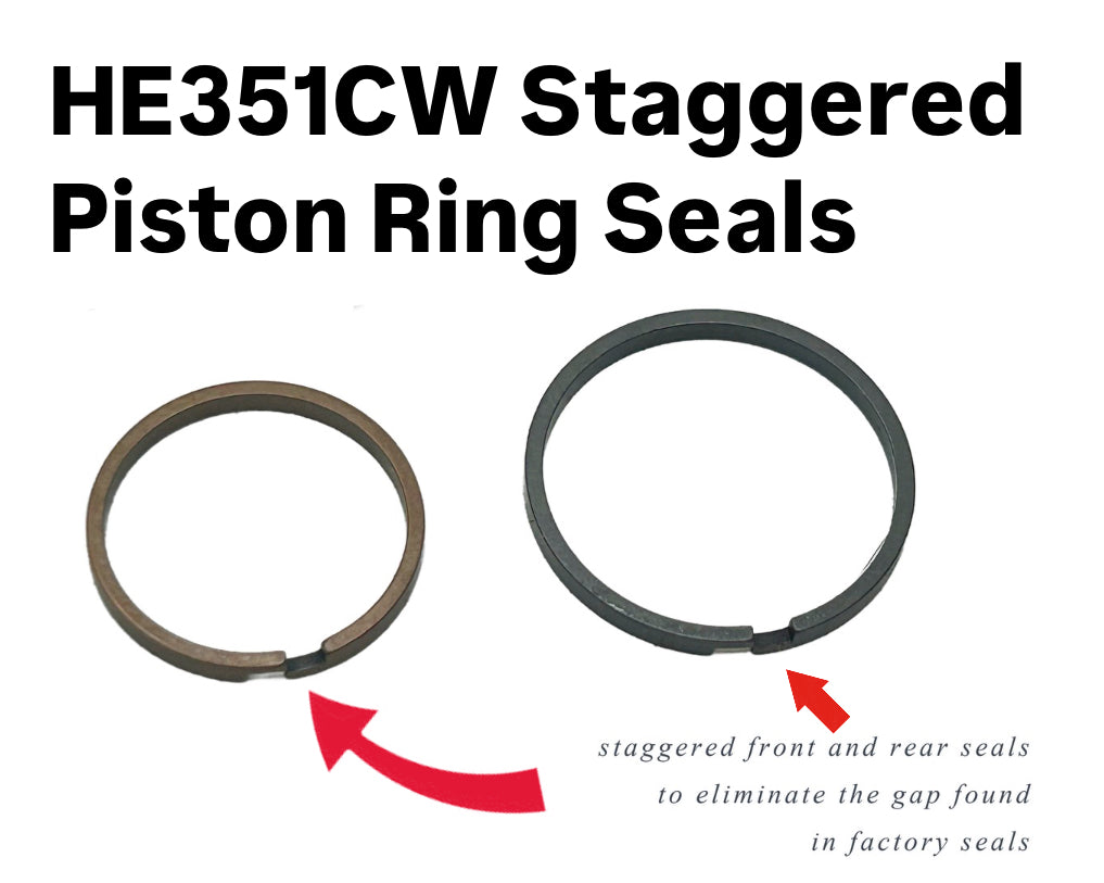 He351cw turbo rebuild kit, factory compressor wheel + bearing housing to turbine housing v band clamp